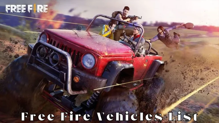 Free Fire Vehicle List – Where to Find Them?